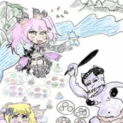 まほろば妖女奇譚より、まほたん小女郎狐ちゃん泣き顔賽の河原饅頭