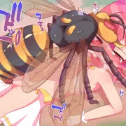 蜂に襲われる天使っ娘ちゃん