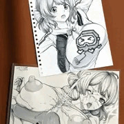 夜の落書き！花海佑芽、姉よりデカいパイズリ顔射！