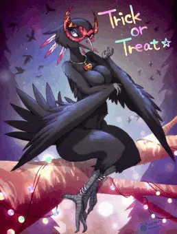 ハロウィンなカラス姐さん