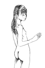 トレスでドローイング練習