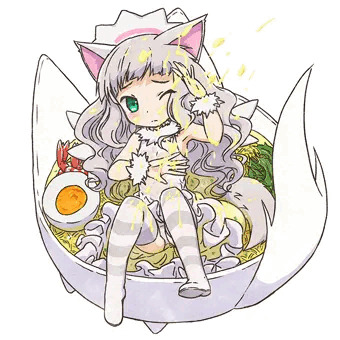 ひやしぶっかけしおにゃ～めん