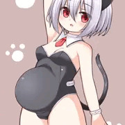 ボテ腹猫バニー