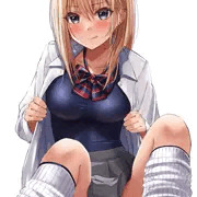 スク水チラ見せギャルちゃん