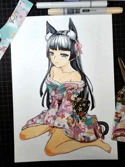 折り紙で瑠璃と遊ぶ