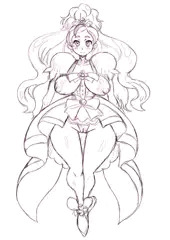 キュアフローラ（Go！プリンセスプリキュア）試し描き。