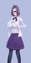 前髪さん下乳