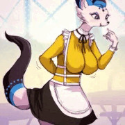 サスペンダーエプロンなレイルンちゃん
