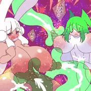 スライムマッサージに悶絶する爆乳ちゃん