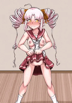 えっついなちゃん調教シリーズ・制服たくしあげ維持耐久責め