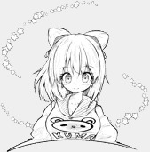 無残なクマさんパーカー＆胸見せ