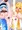 ボンバーガール　パインとアサギI字開脚
