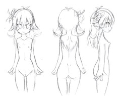 【次回作】筅祇こなつ（ささらぎ　こなつ）下絵【調整版】