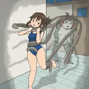 半魚人に見つかる。