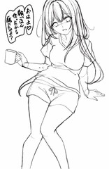 くつろぐ女の子♪