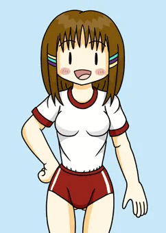地味系なモブ顔。線目ちゃん（仮）