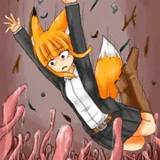 触手の落とし穴に落ちた狐娘ちゃん