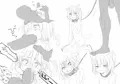 ネコミミの口に向かって