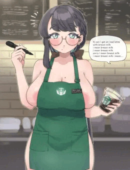 ちょこちゃんの母乳入りアイスカフェラテ🍼🍫