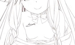 タマモアリアちゃんと延長戦！　線画