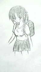 小学5年生　女子児童(落書き)