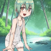 ソラも水浴びする？