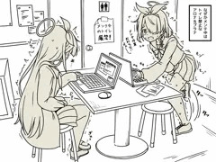 トイレ禁止のアロナ＆プラナ落書き絵