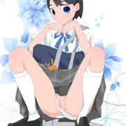 少しだけ見せてくれる女の子♪