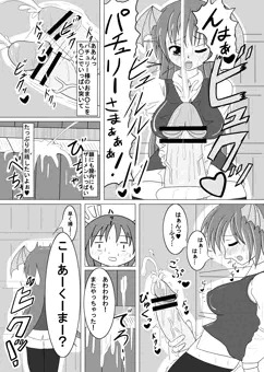 【ふたなり】パチュリーに内緒でふたこぁオナニー