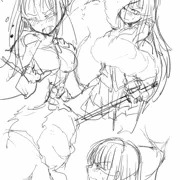 [落書き]黒髪ロングJK退魔剣士モノ　六話