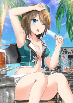 夏を満喫中の摩耶様