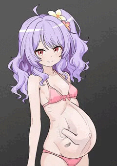 ボテ腹ビキニ_プルメリア