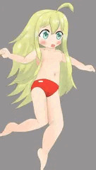 上半身裸ブルマのロリ少女
