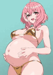 ボテ腹ビキニ_笹木咲(大人ver)
