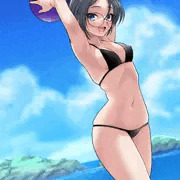 ルミさん黒ビキニ
