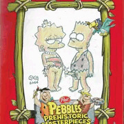 Fruity Pebbles Box Art, Marge, Lisa and Bart