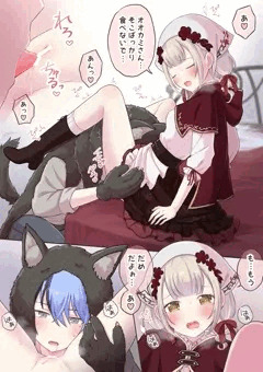赤ずきんな冬こは（リク絵）