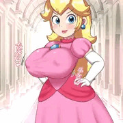 ピーチ姫(エロ衣装、ぶっかけ、全裸差分5枚)