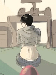 背中ごし