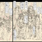 お漏らしJS3を幼稚園児の前で脱がせてオマンコいじり、精液ぶっかけ