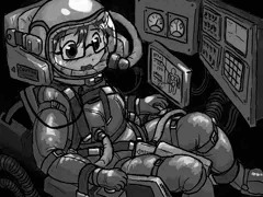 宇宙服っぽい機械姦。