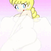 お色気の金髪三つ編みお姉さん