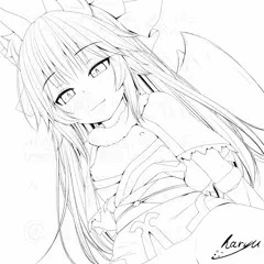 クリスマスはやっぱり玉藻の前と　線画