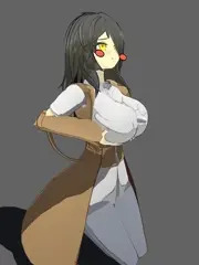 那間江ちゃんの胸の中で棒が前後に動くだけ