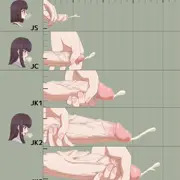 ハチナイ加奈子ちゃんの年別ふたなり射精比べ