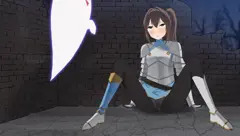 幽霊にビビっておしっこ漏らしちゃう女騎士