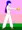 ソフトボールをする麻宮アテナ