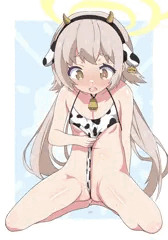 牛柄ハイレグ水着ヒフミちゃん 5