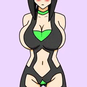 セクシーな衣装を着せられるお姉さん。