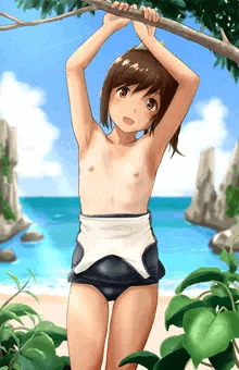 しおいの水着の裏地舐めてえ